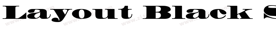 Layout Black SSi Black字体转换